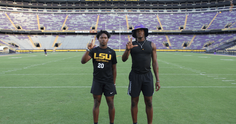 LSU commits Harlem Berry and Bryce Underwood boost the 2025 class ranking (Photo: Shea Dixon/On3)